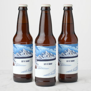 Winter Wonder Beer Bottle Label