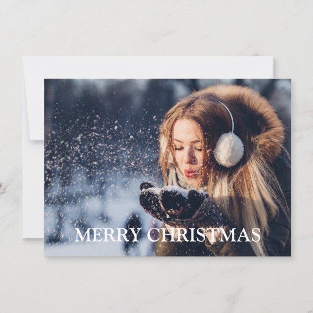 Winter Wonder Christmas Holiday Card (Front)