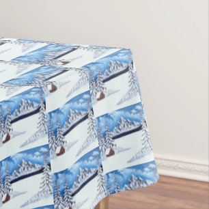 Winter Wonder Scene Tablecloth