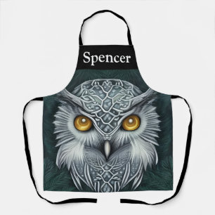 Winter Wonder Snow Owl Beauty Apron