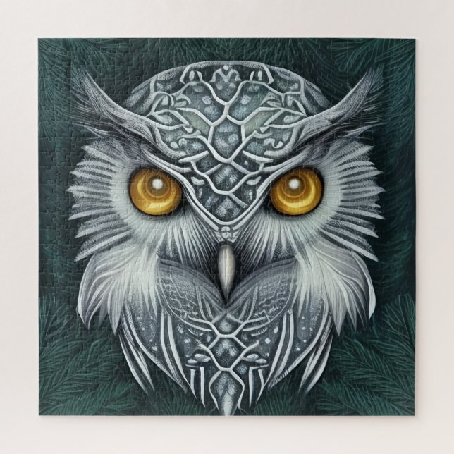 Winter Wonder Snow Owl Beauty Jigsaw Puzzle (Vertical)