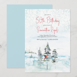 Winter Wonderland 50e anniversaire Invitations