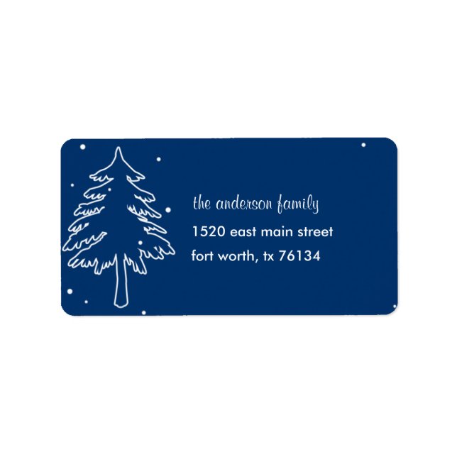 Winter Wonderland Address Label (Front)