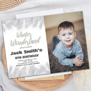 Winter Wonderland Anniversaire Invitations Pine Ph