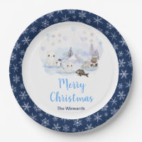Winter Wonderland Arctic Animals Merry Christmas