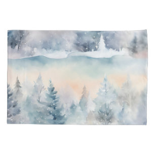 winter wonderland  - artistic pillowcase
