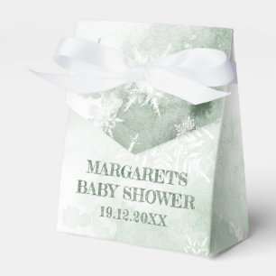 Winter wonderland baby shower favor box