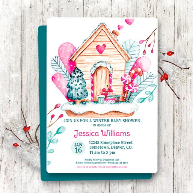 Winter Wonderland Baby Shower Invitation (Créateur téléchargé)