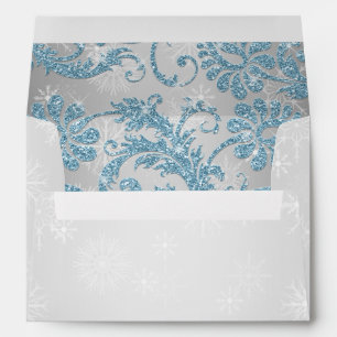Winter Wonderland Bat Mitzvah Envelope for 5"x7"s