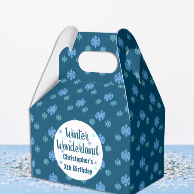 Winter Wonderland Birthday Favor Box (Creator Uploaded)