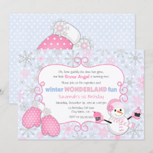 Winter Wonderland Birthday Invitation