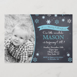 Winter Wonderland Birthday Invitations