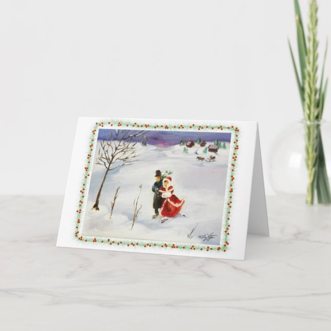Winter Wonderland Blank Greeting Card (Front)