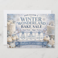 Winter Wonderland Blue Christmas Bake Sale