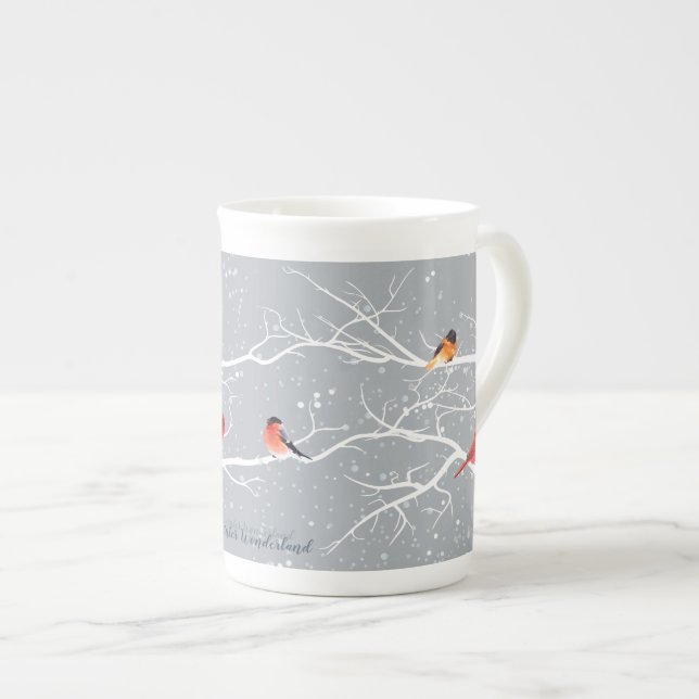 Winter Wonderland Bone China Mug (Front Right)