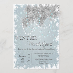 Winter Wonderland Bridal Shower Invitation