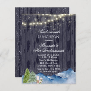 Winter Wonderland   Bridesmaids Luncheon  Invitation