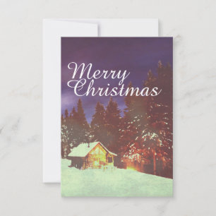 Winter Wonderland Cabin Merry Christmas Cozy
