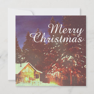 Winter Wonderland Cabin Merry Christmas Cozy