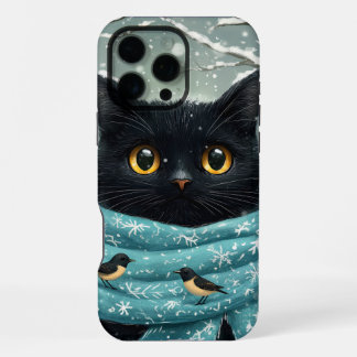 Winter Wonderland Cat iPhone 16 Pro Max Case