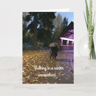 Winter Wonderland Christmas Greeting Holiday Card