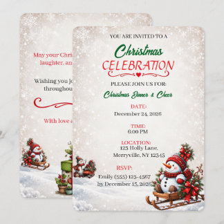 Winter Wonderland Christmas Invitation