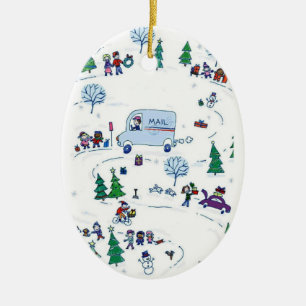 winter wonderland christmas ornament