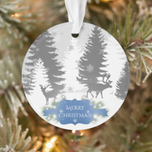 Winter Wonderland Christmas Ornament - Blue