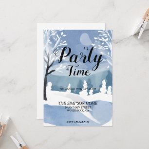 Winter Wonderland Christmas Party Invitation