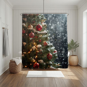 Winter Wonderland Christmas Shower Curtain
