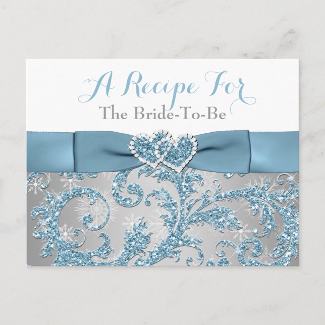 Winter Wonderland, Coeurs joints Recette Carte (Devant)