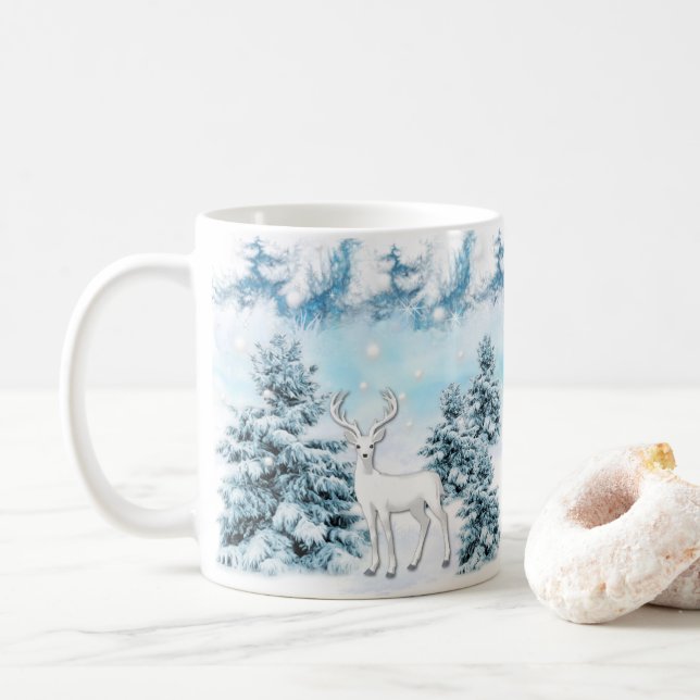 winter wonderland coffee mug (With Donut)