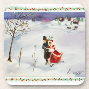 Winter Wonderland Cork Coaster
