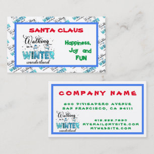 Winter Wonderland Customize Business Card