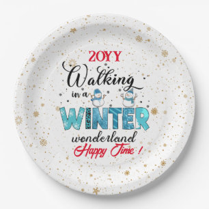Winter Wonderland Customize Paper Plate