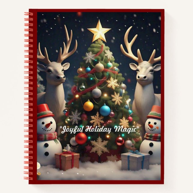 "Winter Wonderland Delight" Notebook (Front)