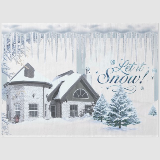Winter Wonderland Design Series 2 Tissue Paper (Front)
