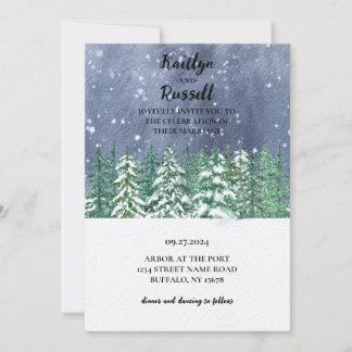 Winter Wonderland Faire-part de mariage