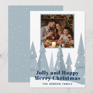 Winter Wonderland Family Photo Christmas Holiday Card