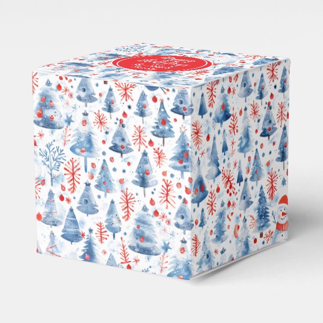 Winter Wonderland Favor Box (Front Side)