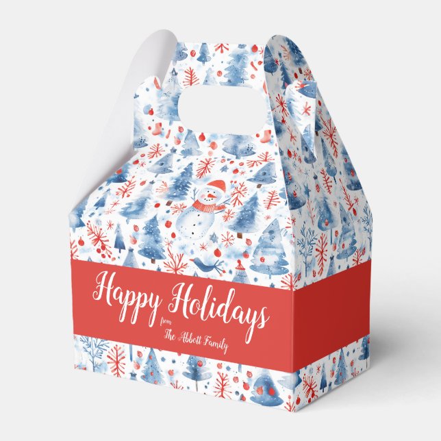 Winter Wonderland Favor Box (Front Side)