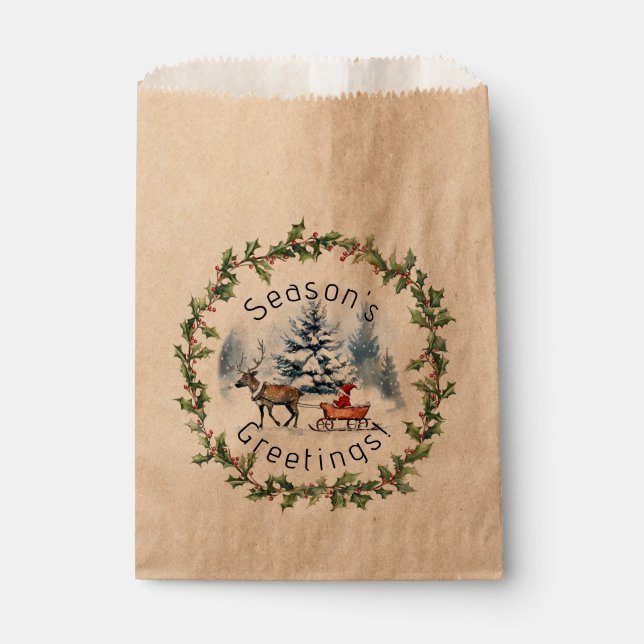Winter Wonderland Favour Bag (Front)