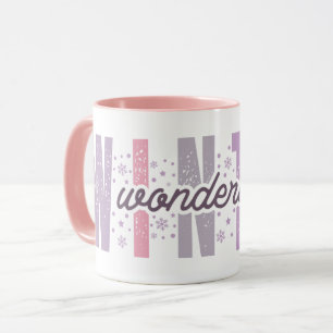 Winter Wonderland - Festive Typography Art Mug