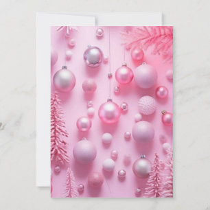  "Winter Wonderland Flat Holiday Card" Invitation