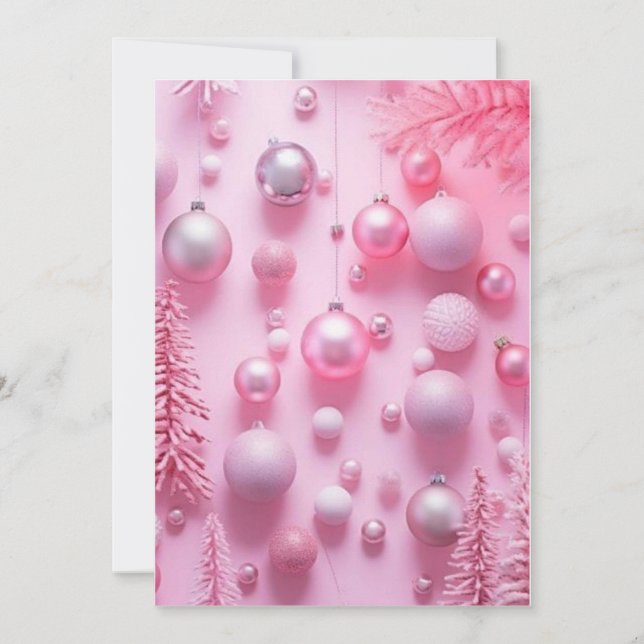  "Winter Wonderland Flat Holiday Card" Invitation (Front)