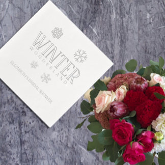 Winter Wonderland Foil Napkins