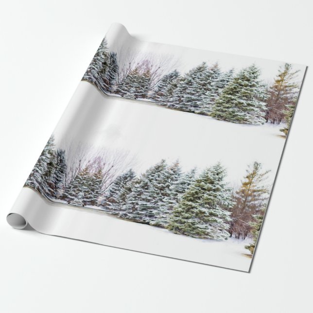 Winter Wonderland Forest Christmas Craft or  Wrapping Paper (Unrolled)
