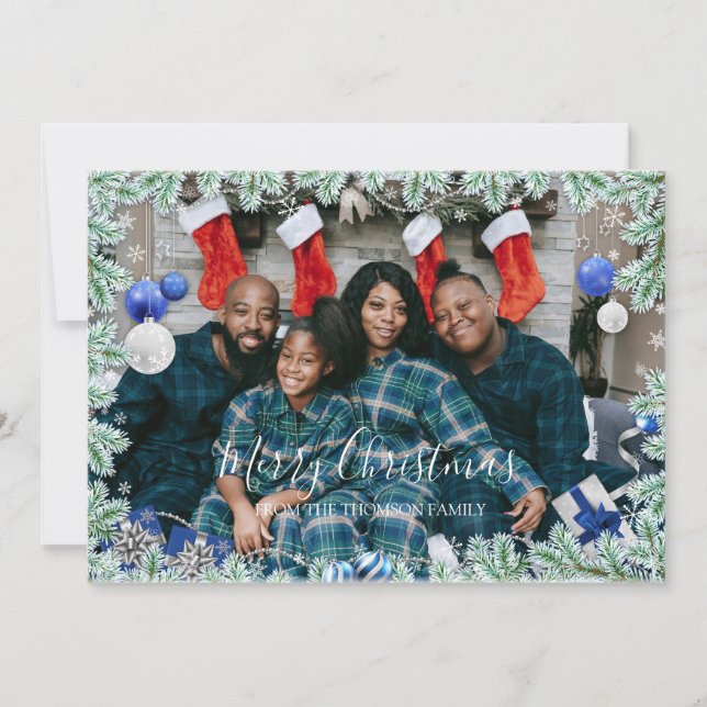Winter Wonderland Frame Holiday Card (Front)