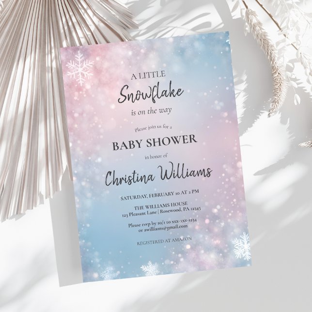 Winter Wonderland Gender Neutral Baby Shower Invitation (Creator Uploaded)
