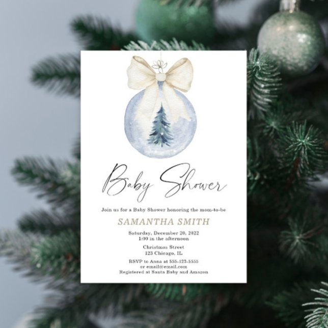 Winter wonderland gender neutral baby shower  invitation (Creator Uploaded)